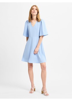 mbyM Sukienka damska - Melika NW-M Kobiety Sztuczne włókno jasnoniebieski jednolity ze sklepu vangraaf w kategorii Sukienki - zdjęcie 174620040