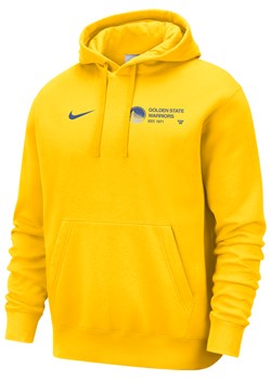 Męska bluza z kapturem NBA Nike Golden State Warriors Club Courtside - Żółty ze sklepu Nike poland w kategorii Bluzy męskie - zdjęcie 174621403