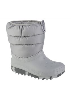 Buty Crocs Classic Neo Puff Boot 207684-007 szare ze sklepu ButyModne.pl w kategorii Buty zimowe dziecięce - zdjęcie 174621971