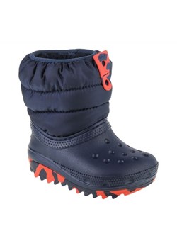 Buty Crocs Classic Neo Puff Boot Toddler 207683-410 niebieskie ze sklepu ButyModne.pl w kategorii Buciki niemowlęce - zdjęcie 174622012