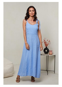 Le Monde du Lin Lniana sukienka w kolorze błękitnym ze sklepu Limango Polska w kategorii Sukienki - zdjęcie 174622483