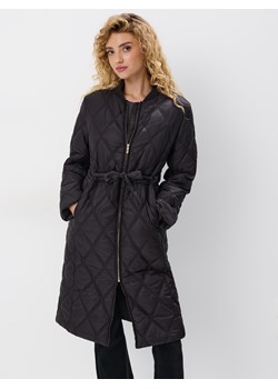Mohito - Pikowany czarny płaszcz - szary ze sklepu Mohito w kategorii Płaszcze damskie - zdjęcie 174623120