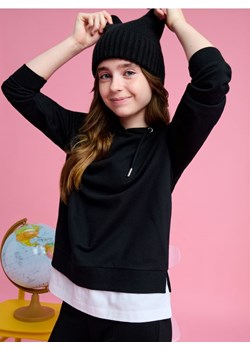 Sinsay - Bluza z kapturem - czarny ze sklepu Sinsay w kategorii Bluzki dziewczęce - zdjęcie 174623990