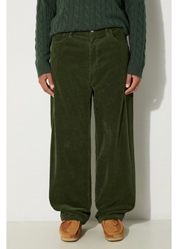 Carhartt WIP spodnie sztruksowe Landon Pant kolor zielony proste I032297.2BR02 ze sklepu PRM w kategorii Spodnie męskie - zdjęcie 174626880