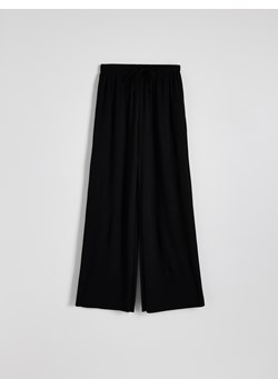 Reserved - Plisowane spodnie wide leg - czarny ze sklepu Reserved w kategorii Spodnie damskie - zdjęcie 174629514