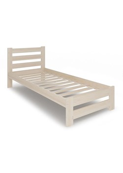 Drewniane jednoosobowe łóżko skandynawskie 90x200 - Lids 3X ze sklepu Edinos.pl w kategorii Łóżka i materace - zdjęcie 174630713