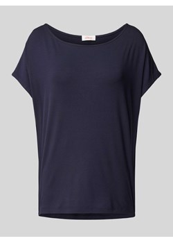 T-shirt z mieszanki wiskozy z okrągłym dekoltem ze sklepu Peek&Cloppenburg  w kategorii Bluzki damskie - zdjęcie 174631042