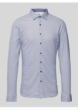 Koszula biznesowa o kroju slim fit z kołnierzykiem typu kent ze sklepu Peek&Cloppenburg  w kategorii Koszule męskie - zdjęcie 174631080