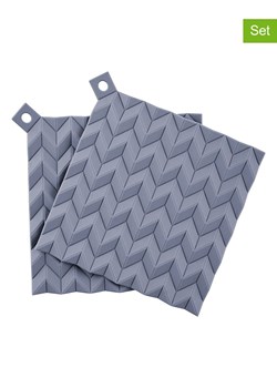 RIG-TIG Łapki kuchenne (2 szt.) &quot;Hold on&quot; w kolorze granatowym - 20,5 x 20,5 cm ze sklepu Limango Polska w kategorii Tekstylia kuchenne - zdjęcie 174636192