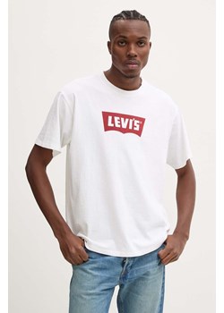 Levi&apos;s t-shirt bawełniany męski kolor biały z nadrukiem 000RY ze sklepu ANSWEAR.com w kategorii T-shirty męskie - zdjęcie 174638170