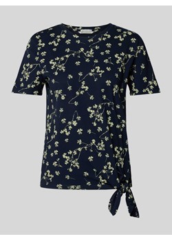 T-shirt o kroju regular fit z wiązanym detalem ze sklepu Peek&Cloppenburg  w kategorii Bluzki damskie - zdjęcie 174638464