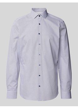 Koszula biznesowa o kroju slim fit z kołnierzykiem typu kent ze sklepu Peek&Cloppenburg  w kategorii Koszule męskie - zdjęcie 174638623