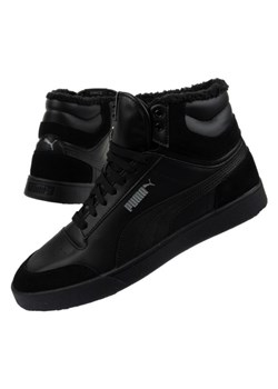 Buty zimowe Puma Shuffle Mid 387609 01 czarne ze sklepu ButyModne.pl w kategorii Trampki męskie - zdjęcie 174639223