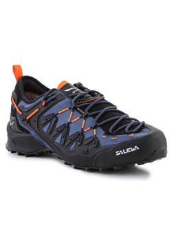 Buty Salewa Ms Wildfire Edge Gtx 61375-8669 niebieskie ze sklepu ButyModne.pl w kategorii Buty trekkingowe męskie - zdjęcie 174639231