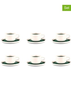 Björn Filiżanki (6 szt.) "Oxygen" w kolorze zielonym do kawy - 200 ml ze sklepu Limango Polska w kategorii Dzbanki i zaparzacze - zdjęcie 174639920