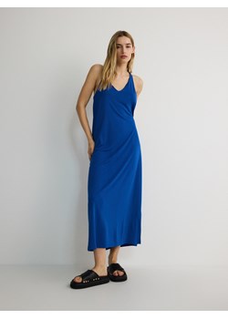 Reserved - Gładka sukienka maxi - niebieski ze sklepu Reserved w kategorii Sukienki - zdjęcie 174641712