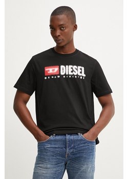 Diesel t-shirt bawełniany T-ADJUST-K14 męski kolor czarny z nadrukiem A15025.0GRAI ze sklepu ANSWEAR.com w kategorii T-shirty męskie - zdjęcie 174646450