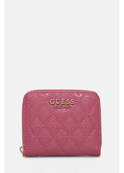 Guess portfel YARMILLA damski kolor fioletowy SWGG93 22370 ze sklepu ANSWEAR.com w kategorii Portfele damskie - zdjęcie 174647292