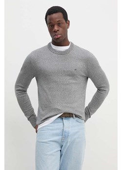 Calvin Klein sweter bawełniany kolor szary  K10K113419 ze sklepu ANSWEAR.com w kategorii Swetry męskie - zdjęcie 174647562