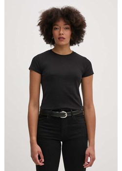 Calvin Klein Jeans t-shirt bawełniany damski kolor czarny J20J224654 ze sklepu ANSWEAR.com w kategorii Bluzki damskie - zdjęcie 174647671