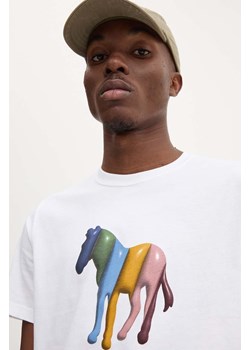 PS Paul Smith t-shirt bawełniany męski kolor beżowy z nadrukiem M2R.011R.NP4806 ze sklepu ANSWEAR.com w kategorii T-shirty męskie - zdjęcie 174647681