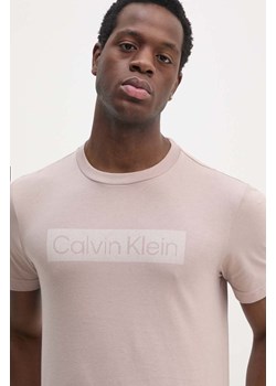 Calvin Klein t-shirt bawełniany męski kolor różowy z nadrukiem K10K113590 ze sklepu ANSWEAR.com w kategorii T-shirty męskie - zdjęcie 174647781