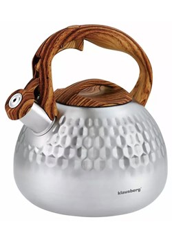 Stalowy srebrny czajnik z gwizdkiem 2,8L N0-N92 ze sklepu Edinos.pl w kategorii Naczynia - zdjęcie 174648441