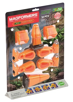 MAGFORMERS 14-częściowy zestaw akcesoriów &quot;Dino Tego Pack&quot; - 3+ ze sklepu Limango Polska w kategorii Zabawki - zdjęcie 174649244