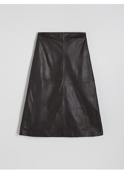 Reserved - Skórzana spódnica - brązowy ze sklepu Reserved w kategorii Spódnice - zdjęcie 174651073