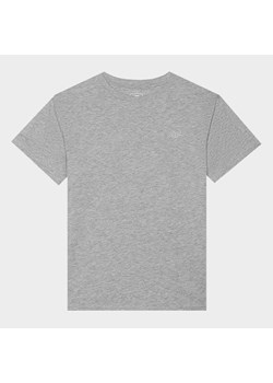 Dziewczęcy t-shirt basic 4F 4FJWMM00TTSHF2332 - szary ze sklepu Sportstylestory.com w kategorii Bluzki dziewczęce - zdjęcie 174652453