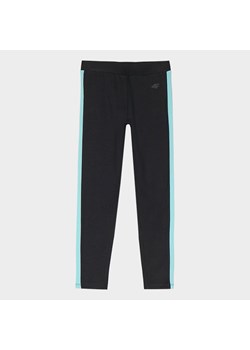 Dziewczęce legginsy basic 4F 4FJWAW24TTIGF170 - czarne ze sklepu Sportstylestory.com w kategorii Spodnie męskie - zdjęcie 174652941