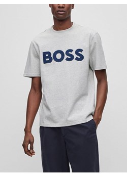 Hugo Boss Koszulka w kolorze jasnoszarym ze sklepu Limango Polska w kategorii T-shirty męskie - zdjęcie 174654120