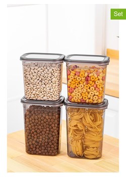 Violeta Home Pojemniki (4 szt.) w kolorze antracytowym ze sklepu Limango Polska w kategorii Pojemniki kuchenne - zdjęcie 174657203