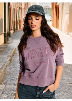 Sinsay - Bluza - fioletowy - id: 6455J-34X - marki Sinsay - 174660000 Sinsay - Bluza - fioletowy ze sklepu Sinsay w kategorii Bluzy damskie - zdjęcie 174660000