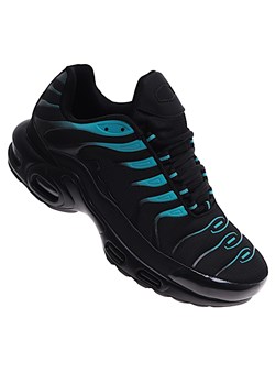 Czarno niebieskie sznurowane męskie buty sportowe /B6-1 16668 T740/ ze sklepu Pantofelek24.pl w kategorii Trampki męskie - zdjęcie 174662152