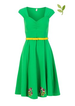 Blutsgeschwister Sukienka &quot;Heart on fire&quot; w kolorze zielonym ze sklepu Limango Polska w kategorii Sukienki - zdjęcie 174665694