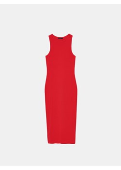 Mohito - Dopasowana sukienka midi - czerwony ze sklepu Mohito w kategorii Sukienki - zdjęcie 174666352