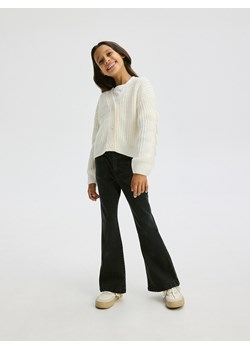 Reserved - Jeansy extra Bootcut - czarny ze sklepu Reserved w kategorii Spodnie dziewczęce - zdjęcie 174666930