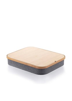 InnovaGoods Przenośny stolik w kolorze jasnobrązowo-szarym pod laptopa - 40,5 x 33 x 7 cm ze sklepu Limango Polska w kategorii Stoliki kawowe - zdjęcie 174669904