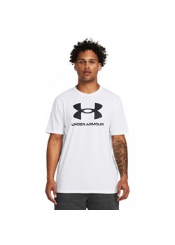 Męski t-shirt z nadrukiem Under Armour UA Sportstyle Logo Update SS - biały ze sklepu Sportstylestory.com w kategorii T-shirty męskie - zdjęcie 174670101