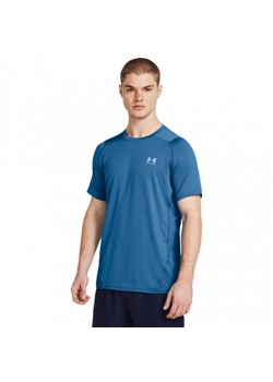 Męska koszulka treningowa Under Armour UA HG Armour Fitted SS - niebieska ze sklepu Sportstylestory.com w kategorii T-shirty męskie - zdjęcie 174670112