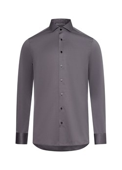 Eterna Slim Fit Koszula męska - non-iron Mężczyźni Slim Fit Bawełna antracytowy jednolity ze sklepu vangraaf w kategorii Koszule męskie - zdjęcie 174670484