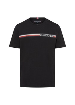 Tommy Hilfiger Koszulka męska Mężczyźni Bawełna czarny nadruk ze sklepu vangraaf w kategorii T-shirty męskie - zdjęcie 174670490