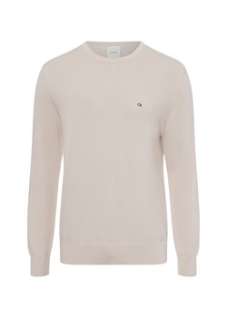 Calvin Klein Męski sweter Mężczyźni jodłowy jednolity - id: 715792-0001-09970 - marki Calvin Klein - 174670500 Calvin Klein Męski sweter Mężczyźni jodłowy jednolity ze sklepu vangraaf w kategorii Swetry męskie - zdjęcie 174670500