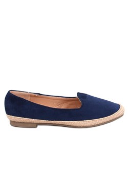 Baleriny espadryle damskie Ballot Navy niebieskie ze sklepu ButyModne.pl w kategorii Espadryle damskie - zdjęcie 174671532