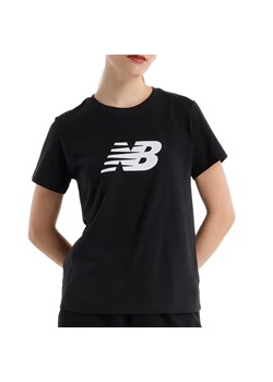 Koszulka New Balance WT43582BK - czarna ze sklepu streetstyle24.pl w kategorii Bluzki damskie - zdjęcie 174671914
