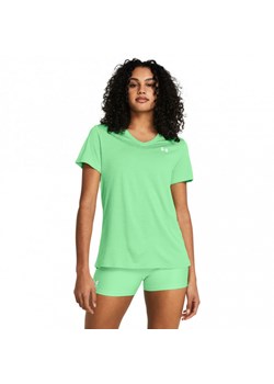 Damska koszulka treningowa Under Armour Tech SSV- Twist - zielona ze sklepu Sportstylestory.com w kategorii Bluzki damskie - zdjęcie 174675153