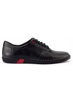 KOMODO Buty męskie casual 910 czarne ze sklepu ButyModne.pl w kategorii Półbuty męskie - zdjęcie 174676321