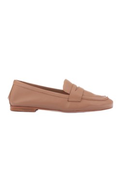 Marco Shoes Loafersy bez podszewki beżowy ze sklepu ButyModne.pl w kategorii Mokasyny damskie - zdjęcie 174676401