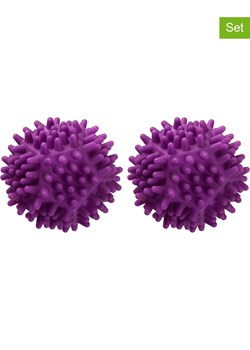 Fackelmann Kule (2 szt.) &quot;Fluffy&quot; w kolorze fioletowym do suszarki - Ø 6,5 cm ze sklepu Limango Polska w kategorii Akcesoria kuchenne - zdjęcie 174686852